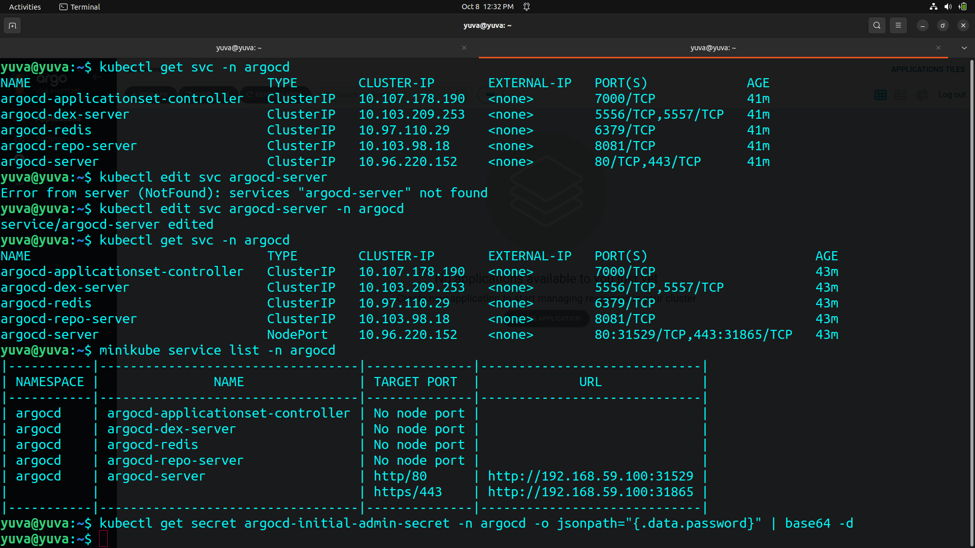 ArgoCD Port Forwarding